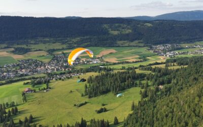 Corgémont Briefingfliegen bis zum Sonnenuntergang